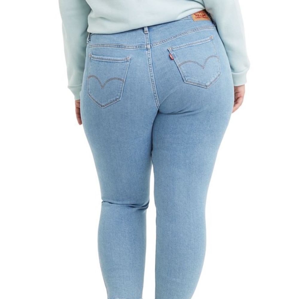 LEVI'S Plus Size 711 Destructed Skinny Ankle Jeans - Picture 3 of 3